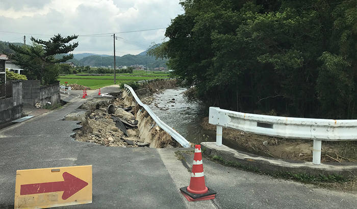 西日本豪雨募金を広島県、岡山県、愛媛県に寄託