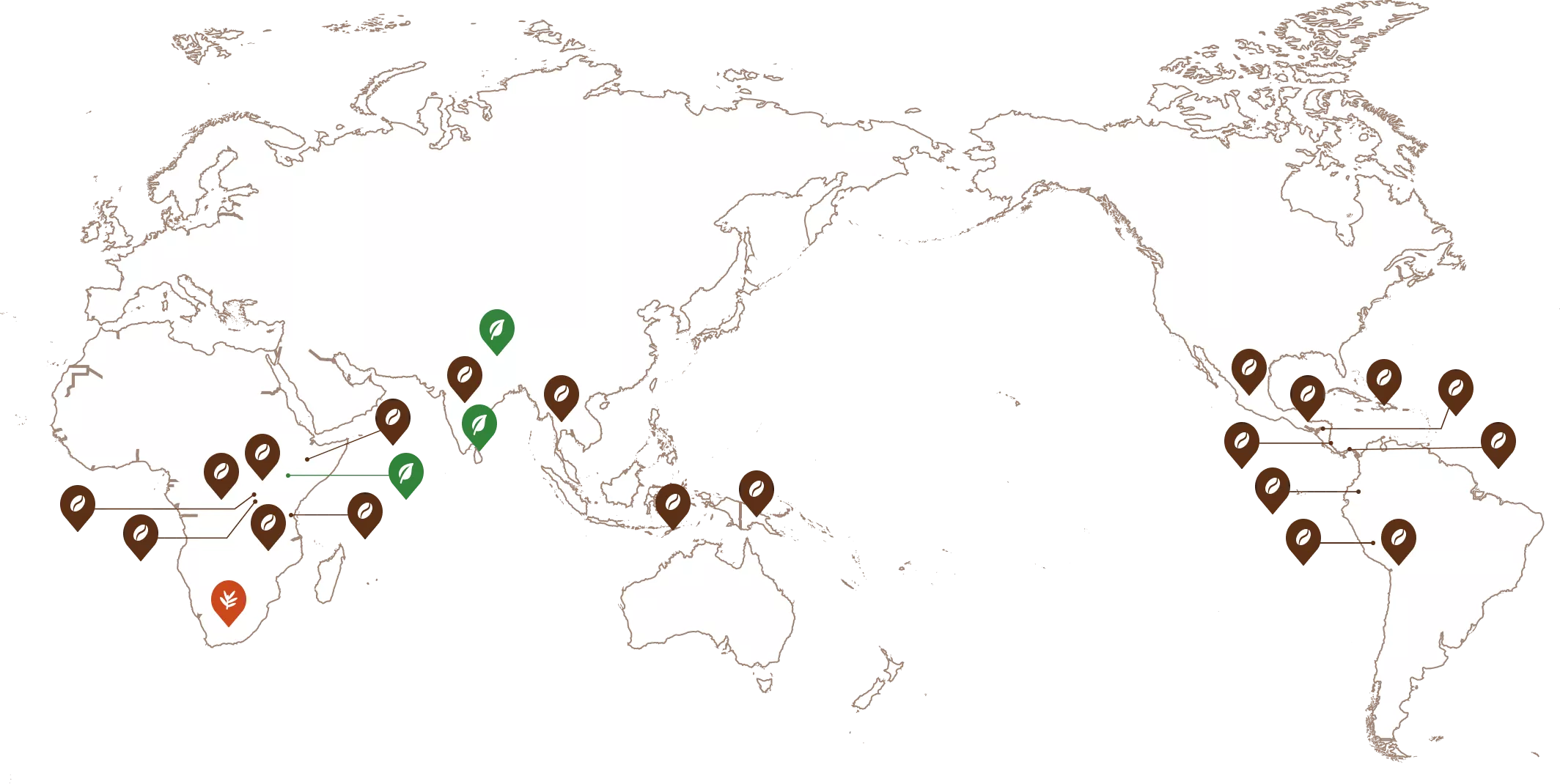 世界各地に広がるゼンショーのフェアトレード